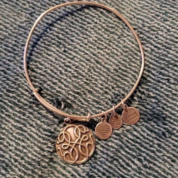 Alex and Ani Path of Life Silver Charm Bracelet - Picture 2 of 3